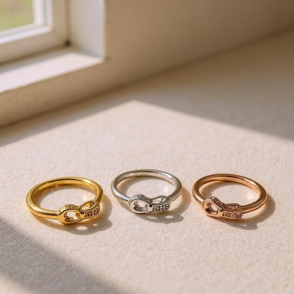 Coach Signature Turnlock Ring Trio – Size 7